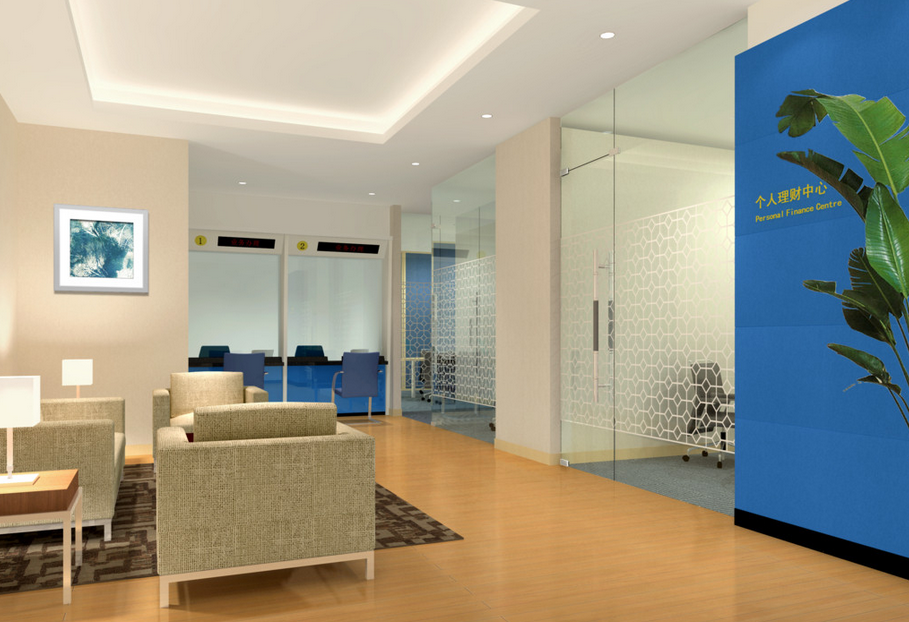 辦公室接待區域效果圖