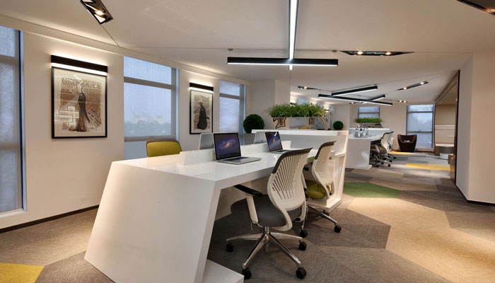 LOFT風格辦公區域軟裝裝修設計效果圖