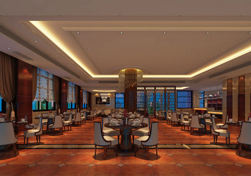 大堂就餐區燈具照明