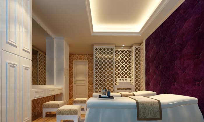 溫馨、浪漫美容院客房裝修設(shè)計(jì)案例效果圖