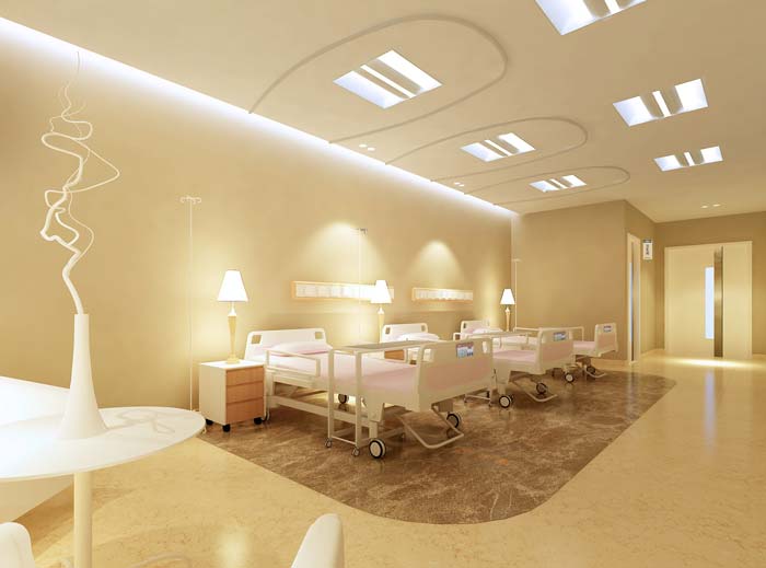 大慶市婦女兒童醫院休養單元裝修設計案例效果圖