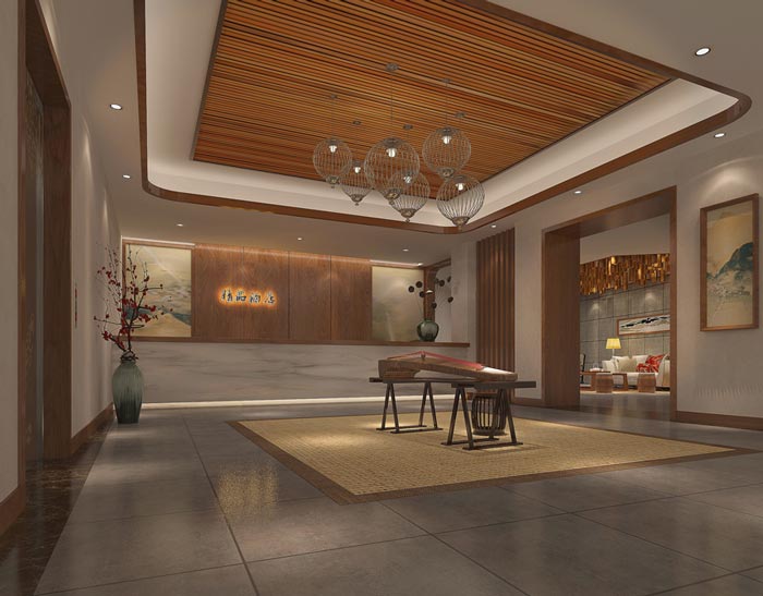中式風格精品酒店裝修設計案例