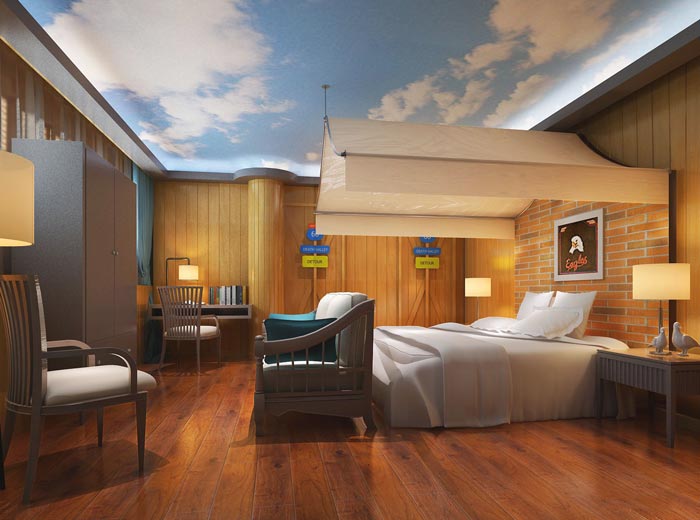 特色情侶酒店裝修設計案例