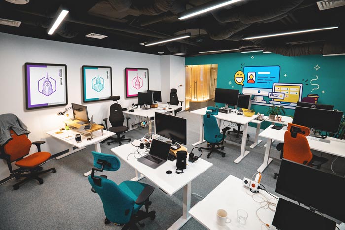 軟件公司辦公室辦公區域裝修設計案例效果圖