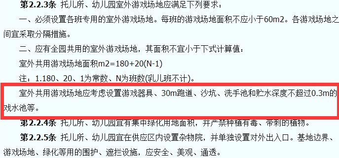 托兒所、幼兒園建筑設計規范截圖