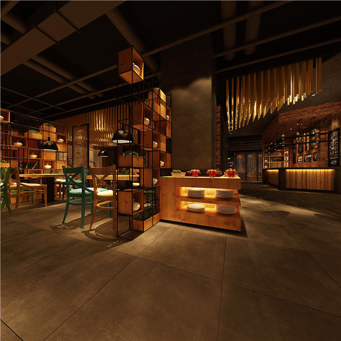 7080主題餐廳就餐區裝修設計效果圖