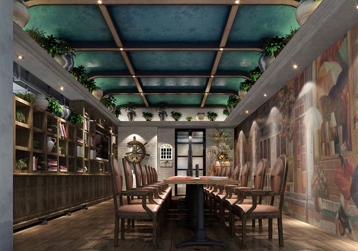 西餐廳包廂裝修設計效果圖
