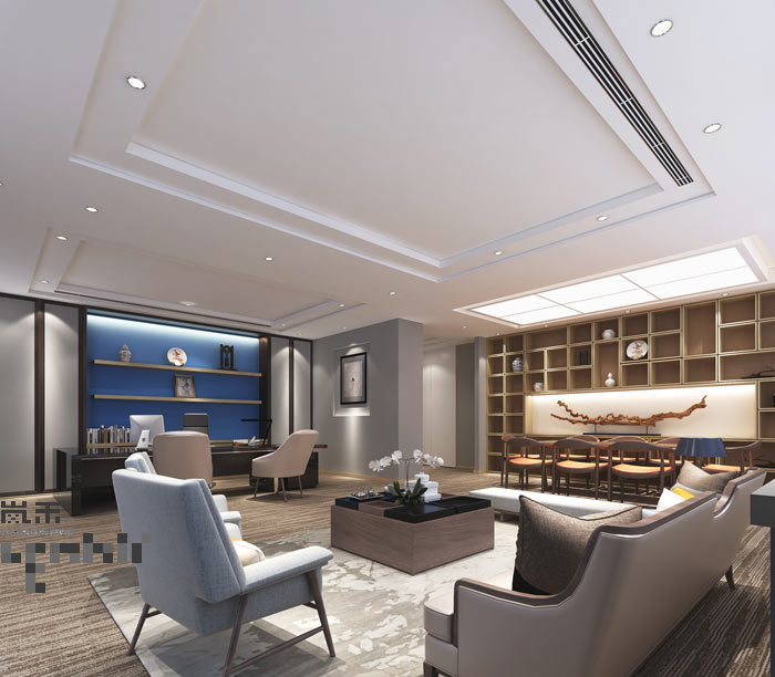 led發光二極管廠家總經理辦公室裝修設計案例效果圖