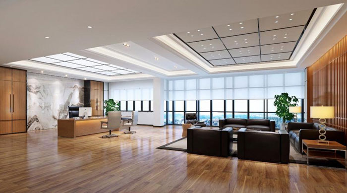 杭州濱江董事長辦公室裝修設計效果圖