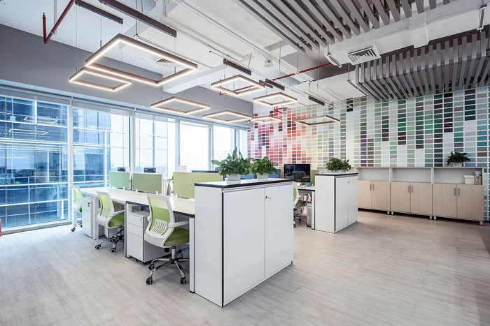 服裝貿易公司辦公室辦公區(qū)裝修設計效果圖