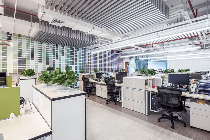 服裝貿易公司辦公室辦公區(qū)裝修設計效果圖