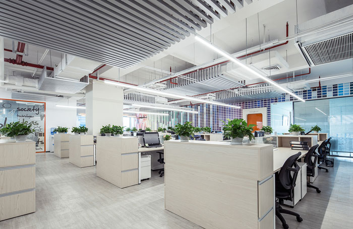 服裝貿易公司辦公室辦公區(qū)裝修設計效果圖