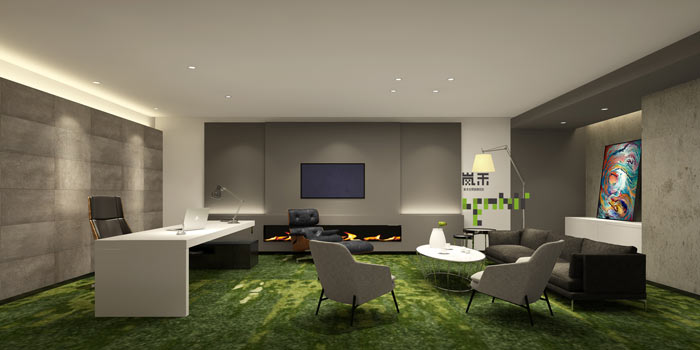 網(wǎng)絡(luò)科技公司董事長辦公室裝修設(shè)計(jì)效果圖