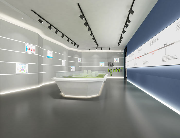 艾森醫藥辦公室展廳裝修設計效果圖