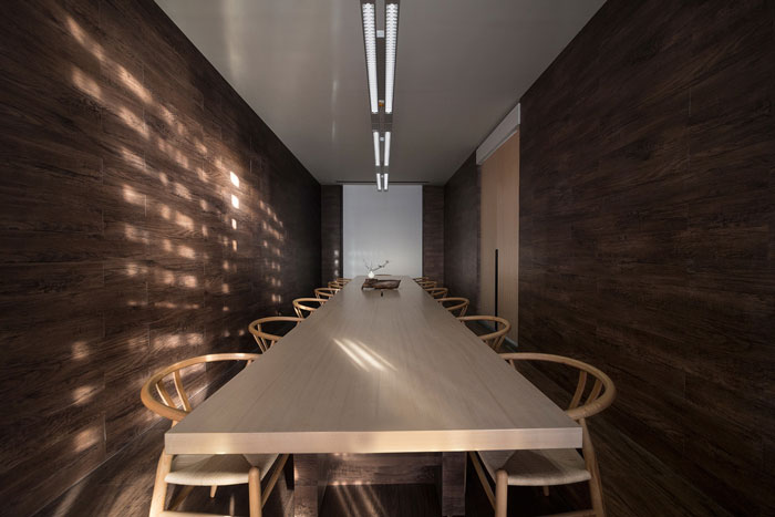 新中式辦公室會議室裝修設計效果圖