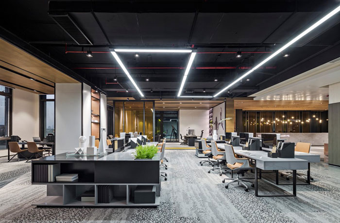 互聯網企業辦公室辦公區裝修設計效果圖
