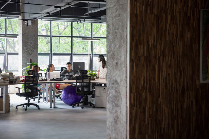 智能辦公室辦公區裝修設計效果圖