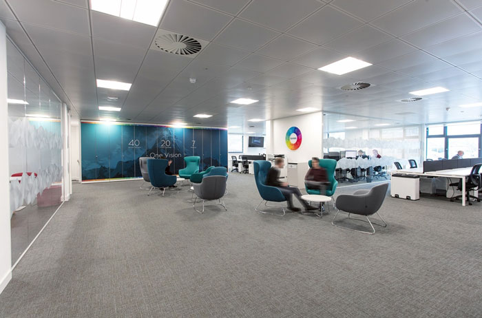 1200平方辦公室洽談區裝修設計效果圖