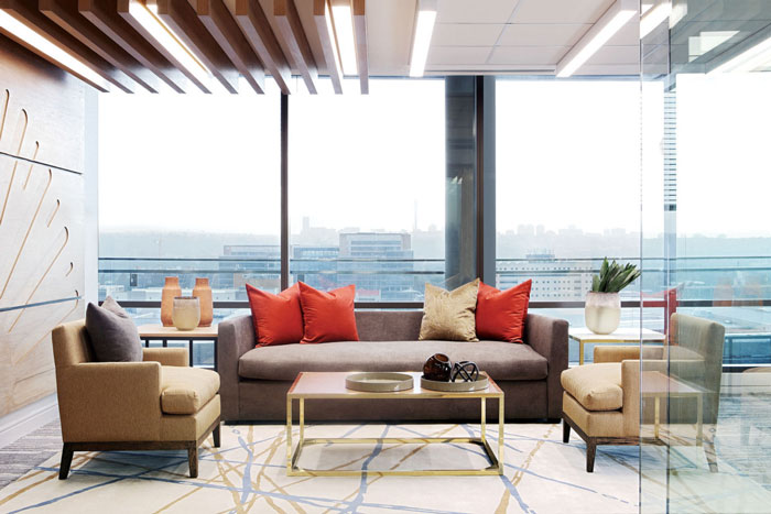 律師事務所辦公室接待區裝修設計效果圖