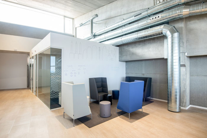 貨運公司辦公室討論區裝修設計效果圖