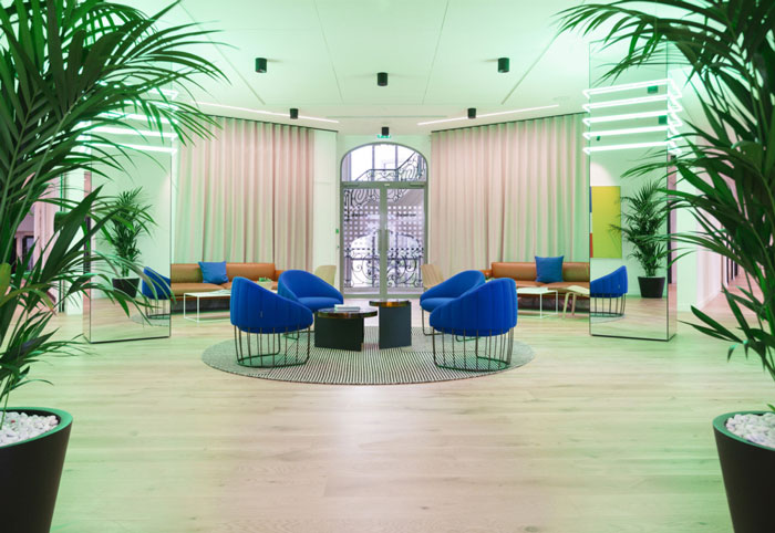 食品公司辦公室接待區裝修設計效果圖