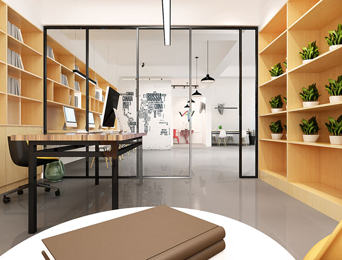 簡單總經(jīng)理辦公室裝修設(shè)計效果圖