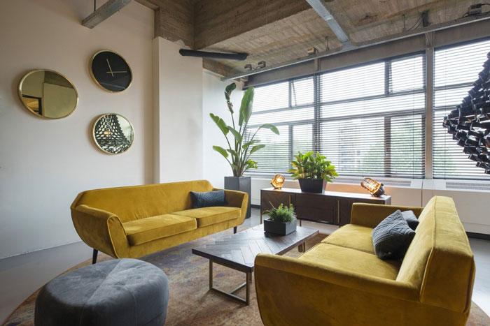 印刷公司辦公室接待區裝修設計效果圖