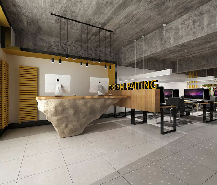 辦公室前臺布局設計方案