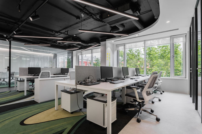 IT公司辦公室辦公區(qū)裝修設計效果圖