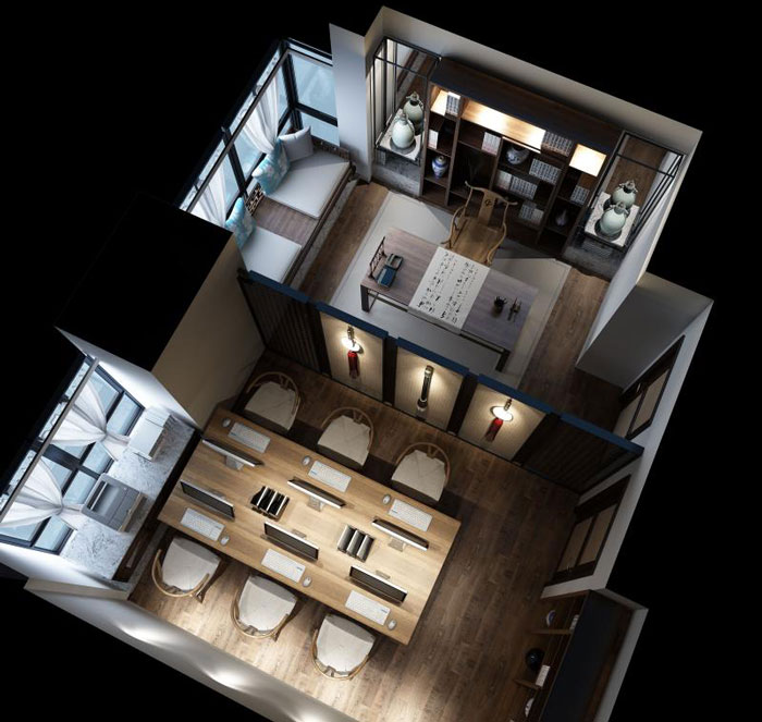 杭州蕭山辦公室裝修設計平面