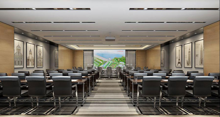 杭州勾莊辦公室培訓(xùn)室裝修設(shè)計(jì)效果圖