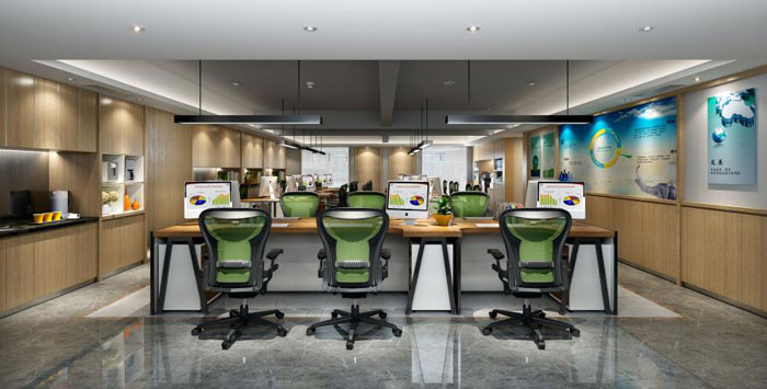 辦公室辦公區(qū)簡單裝修設計效果圖