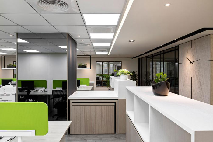 杭州富陽(yáng)辦公樓辦公區(qū)裝修設(shè)計(jì)效果圖