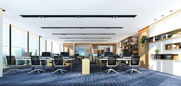 新中式辦公會所辦公區設計方案