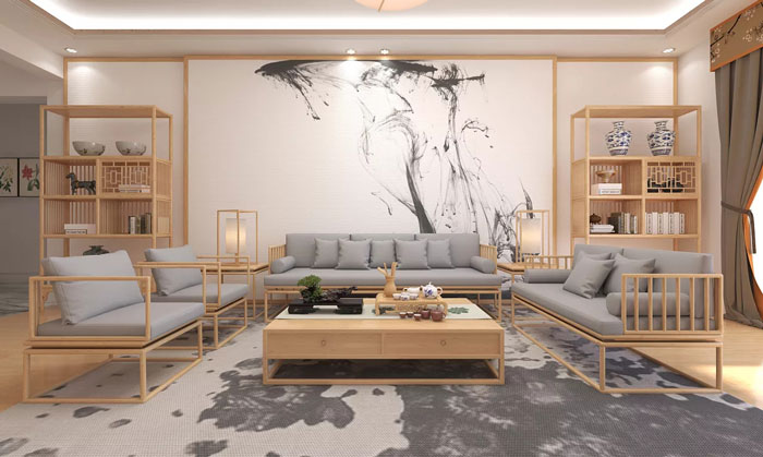 簡中式風格裝修設計效果圖