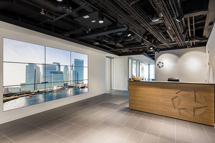 房地產辦公室前臺裝修設計效果圖