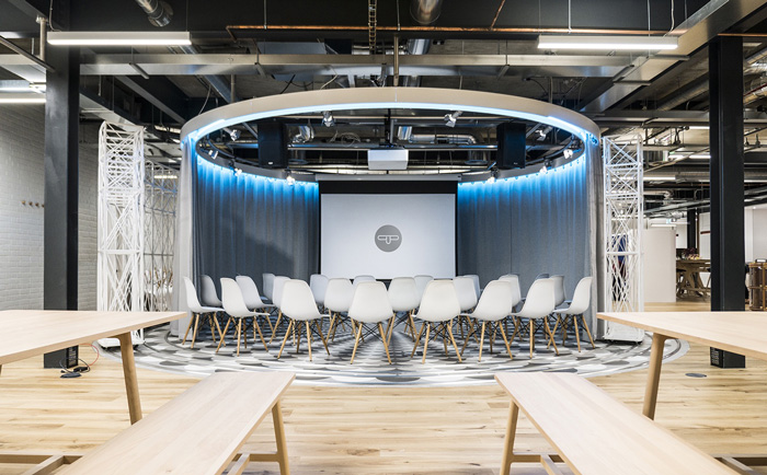 開放式辦公空間前廳裝修設計效果圖