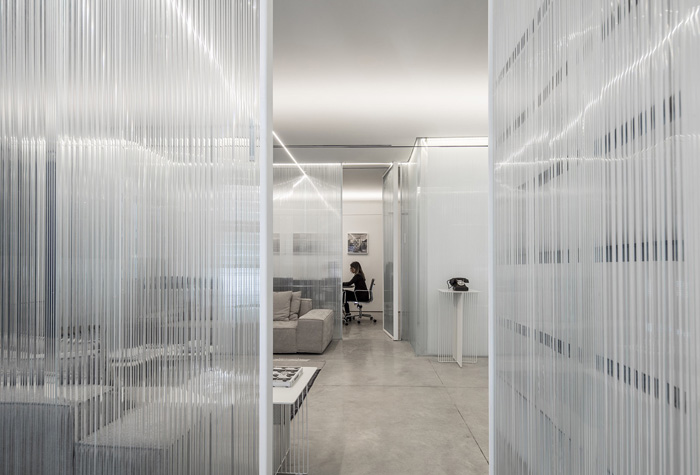 物業公司辦公室動線裝修設計效果圖