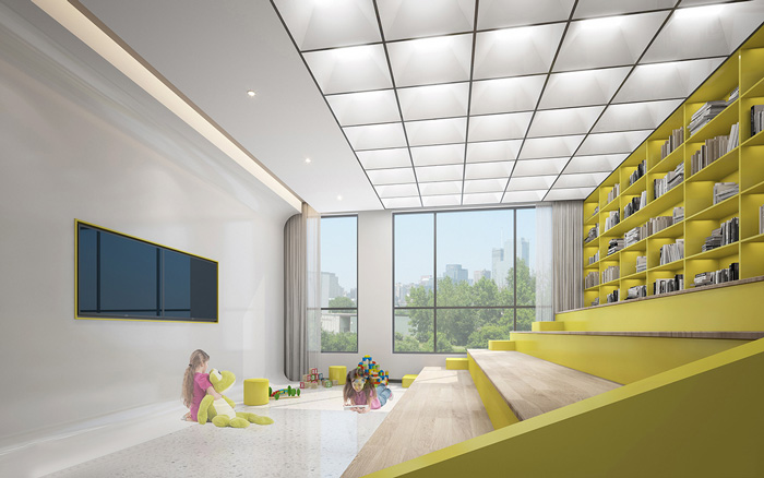 藝術(shù)學校閱讀區(qū)裝修設(shè)計效果圖