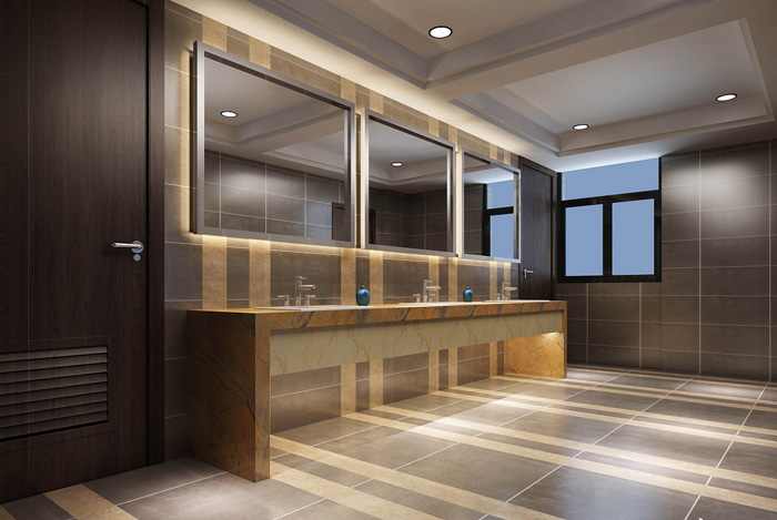 生態化辦公室衛生間裝修設計效果圖