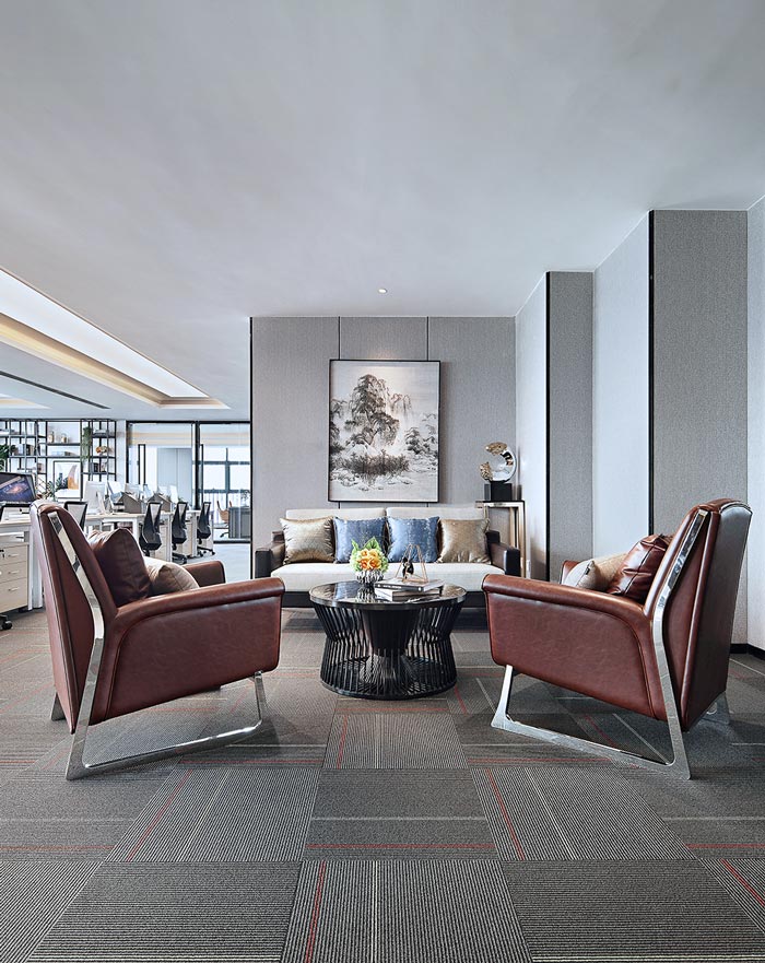 金融公司接待區(qū)裝修設計效果圖