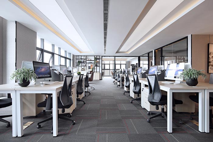 金融公司辦公區(qū)裝修設計效果圖