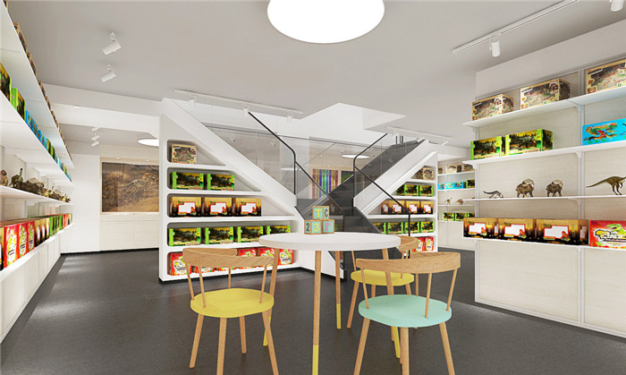 玩具公司辦公室展廳裝修設(shè)計效果圖