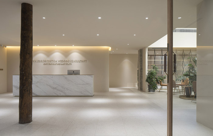 婚禮策劃機構(gòu)前臺裝修設(shè)計效果圖