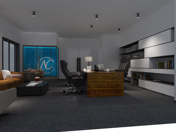 科技公司總經理辦公室裝修設計效果圖