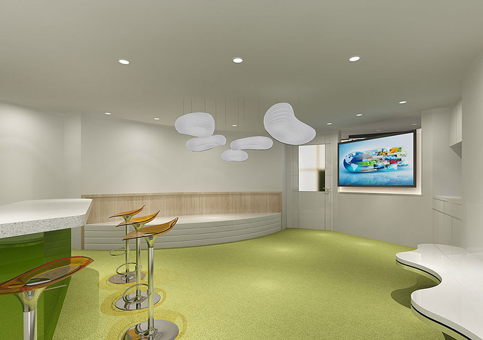 科技公司辦公室休息區裝修效果圖