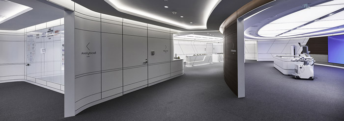 科技園區辦公樓展廳裝修設計效果圖