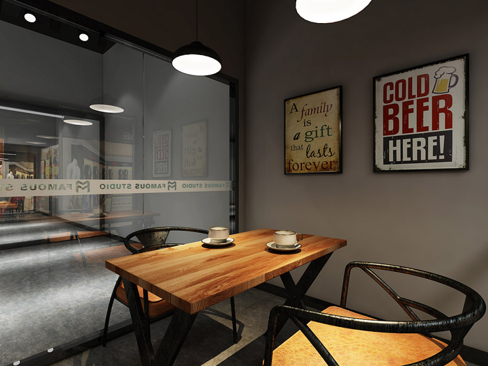 舞蹈培訓室接待區(qū)裝修設計效果圖