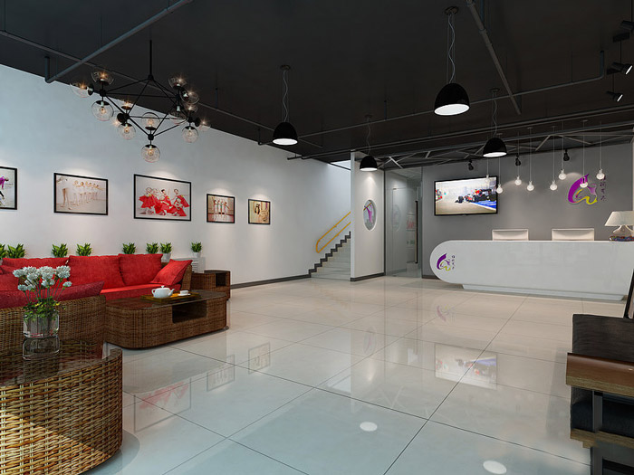 舞蹈培訓(xùn)機構(gòu)前臺裝修設(shè)計效果圖