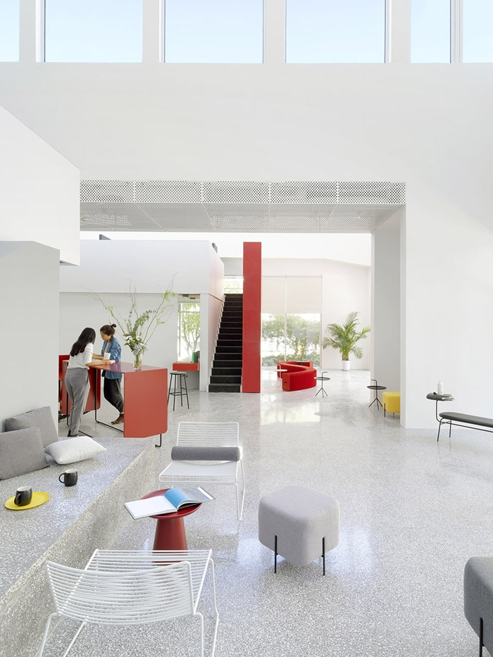 創意園區辦公室接待區裝修設計效果圖